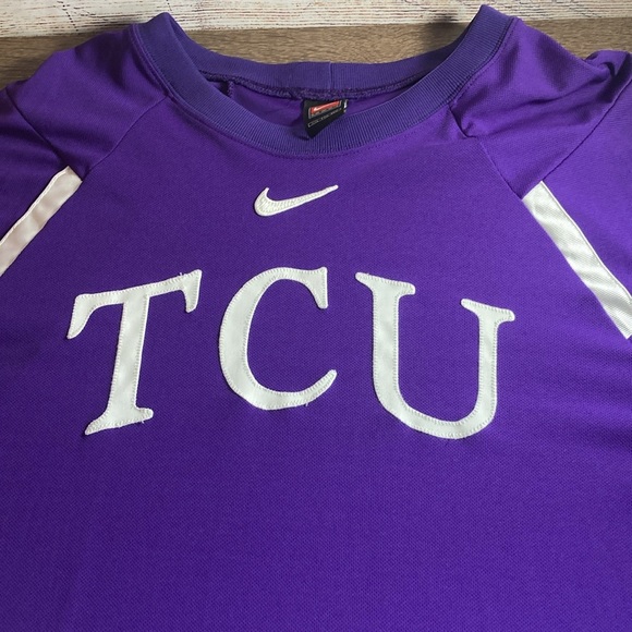 EUC Mens Vintage Nike TCU Team Issue Athletic Cut Crew Neck XXL - Picture 4 of 8
